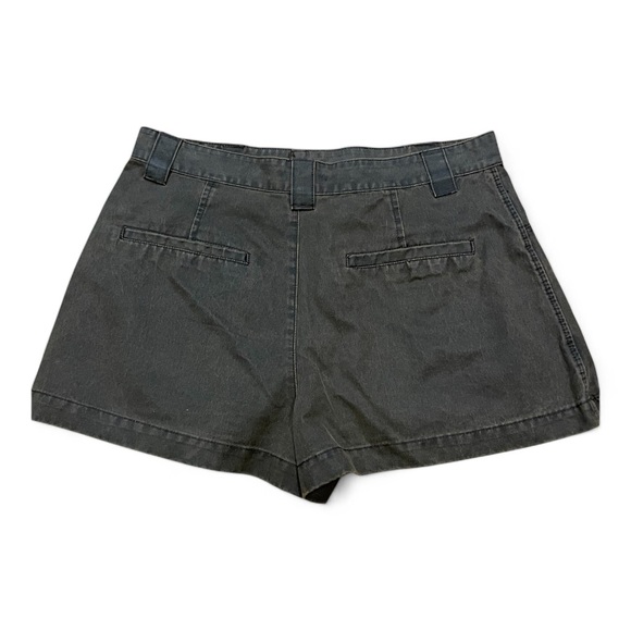 Zara Faded‎ Brown Faux Leather Pleated Mini Skirt Skort Boho Moto Size Medium - Picture 2 of 6